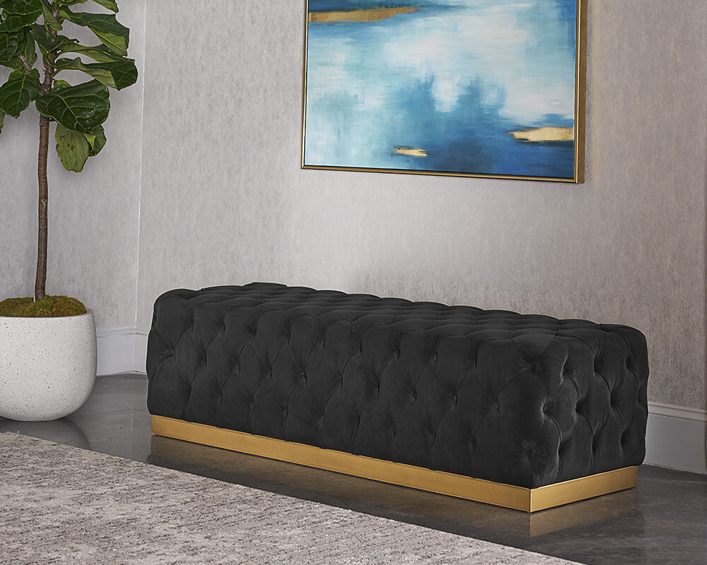 SUNPAN Babette Bench - Abbington Black 105110 toronto