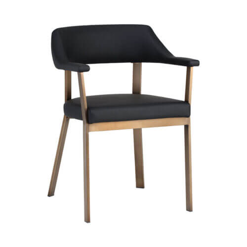 SUNPAN Dixie Dining Armchair - Dillon Black 105141 winnipeg