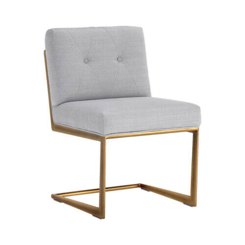 SUNPAN Virelles Dining Chair - Zenith Soft Grey SET OF TWO 105160 brampton