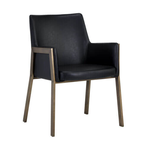 SUNAPN Bernadette Dining Armchair - Bravo Black 105284 king city