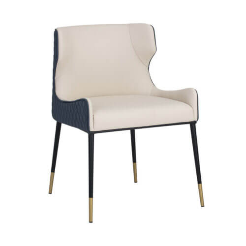 SUNPAN Gianni Dining Chair - Dillon Cream / Dillon Thunder 105288 halifax