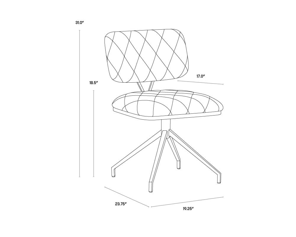 SUNPAN Virtu Swivel Dining Chair - Bravo Black SET OF TWO 105319 toronto