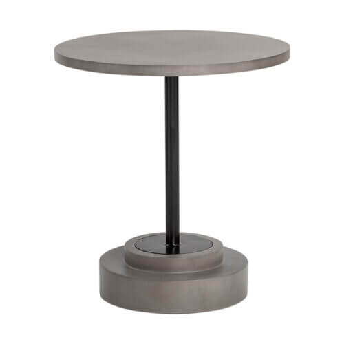 SUNPAN Marlowe Bistro Table - Black - Grey - 27.5" 105333 vaughan