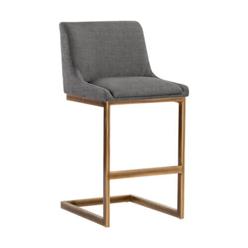 SUNPAN Holly Barstool - Zenith Graphite Grey 105380 brampton