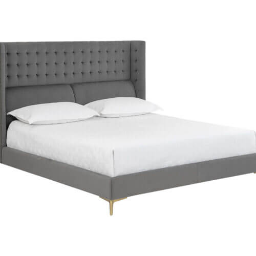 SUNPAN Cairo Bed King - Antonio Charcoal 105564 collingwood