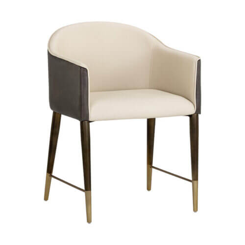 SUNPAN Kylin Dining Armchair - Dillon Cream / Bravo Ash 105687 burlington