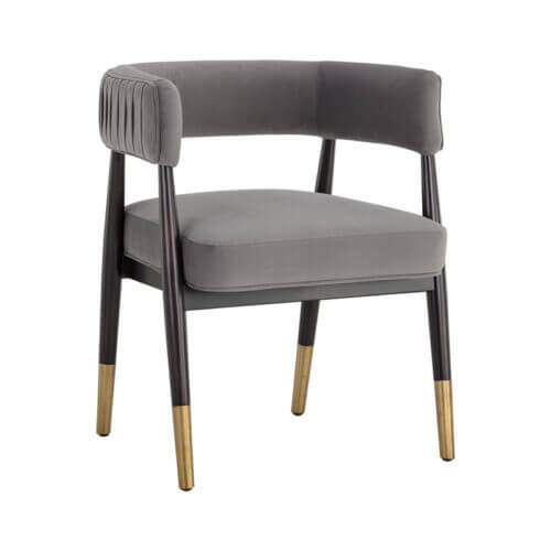 SUNPAN Callem Dining Armchair - Antonio Charcoal 105737 burlington
