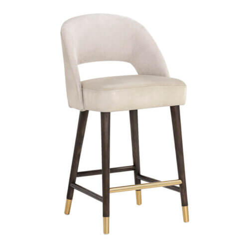 Monae Counter Stool - Bravo Cream / Polo Club Muslin 106026 mississauga