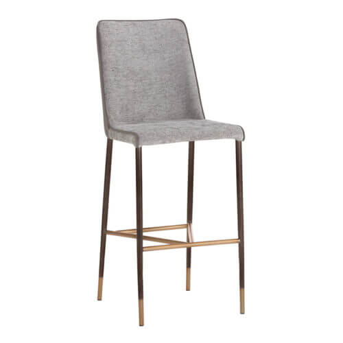 SUNPAN Klaus Barstool - Gunmetal - Flint Grey / Napa Taupe 106036 collingwood