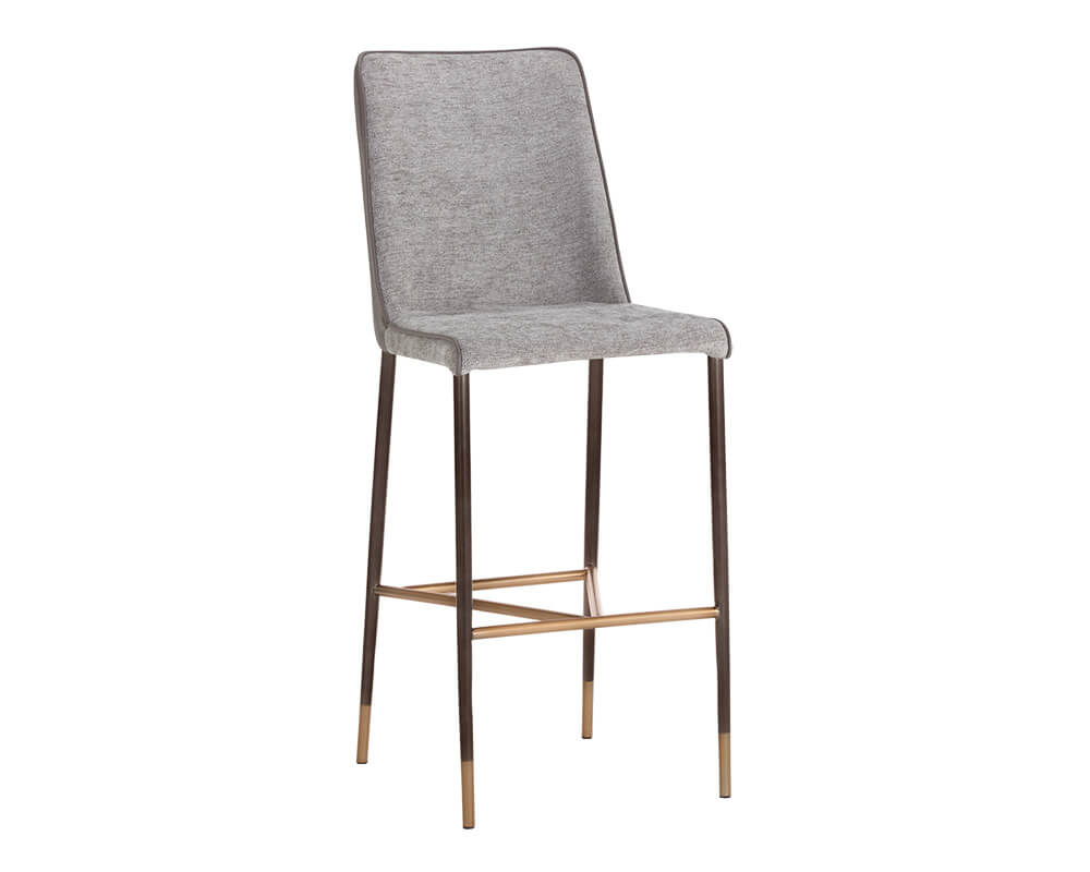 SUNPAN Klaus Barstool - Gunmetal - Flint Grey / Napa Taupe 106036 collingwood