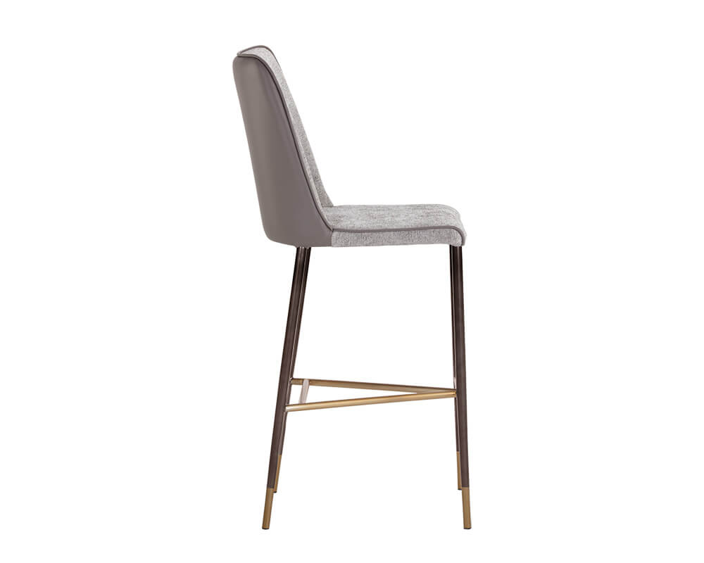 SUNPAN Klaus Barstool - Gunmetal - Flint Grey / Napa Taupe 106036 collingwood