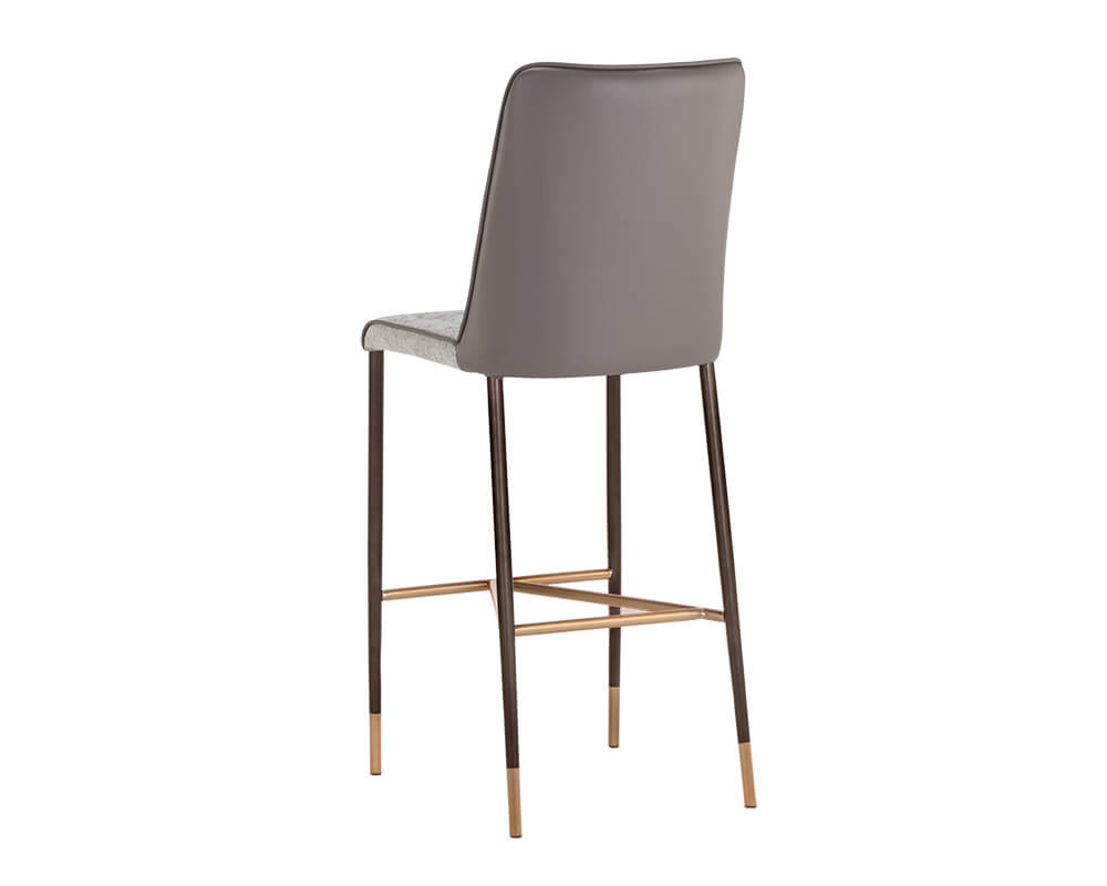 SUNPAN Klaus Barstool - Gunmetal - Flint Grey / Napa Taupe 106036 collingwood