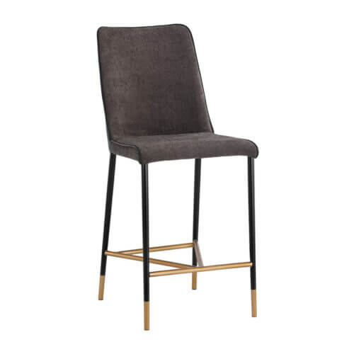 SUNPAN Klaus Counter Stool - Black - Sparrow Grey / Napa Black 106037 laval