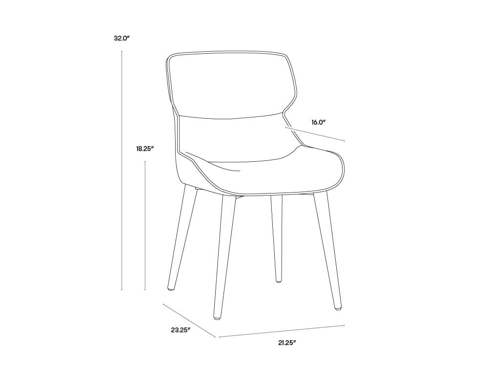 SUNPAN Jesmond Dining Chair - Polo Club Muslin / Bravo Cream SET OF TWO 106040 quebec city