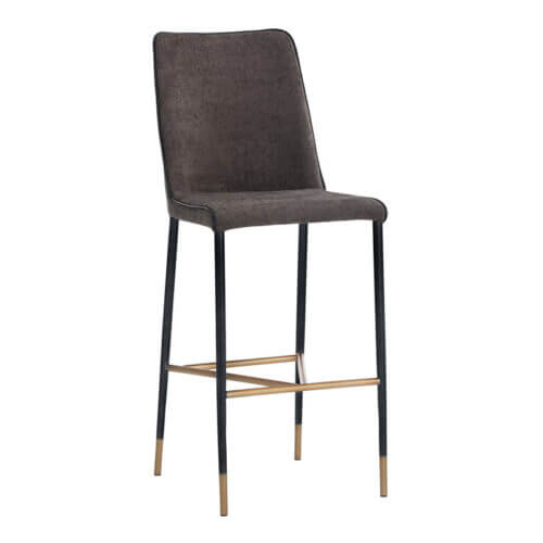 SUNPAN Klaus Barstool - Black - Sparrow Grey / Napa Black 106063 quebec city