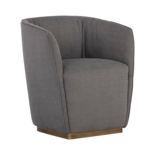 SUNPAN Vain Wheeled Dining Armchair - Zenith Graphite Grey 106144 guelph