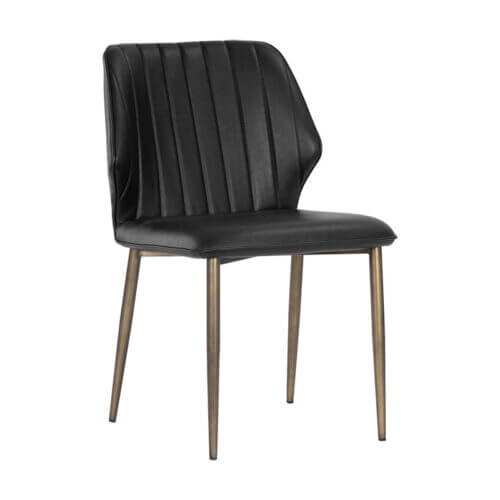 SUNPAN Clinton Dining Chair - Bronze - Bravo Black SET OF TWO 106316 toronto