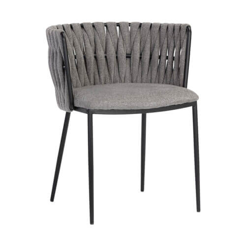SUNPAN Sarai Dining Armchair - Belfast Koala Grey 106405 halifax