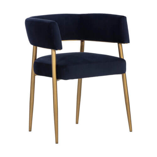 SUNPAN Maestro Dining Armchair - Abbington Navy 106493 newmarket