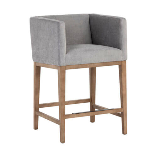 SUNPAN Maxine Counter Stool - Polo Club Stone 106541 woodbridge