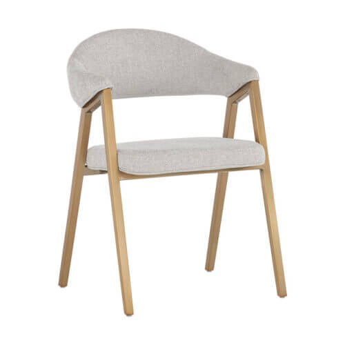 SUNPAN Burgos Dining Armchair - Belfast Heather Grey 106693 ottawa