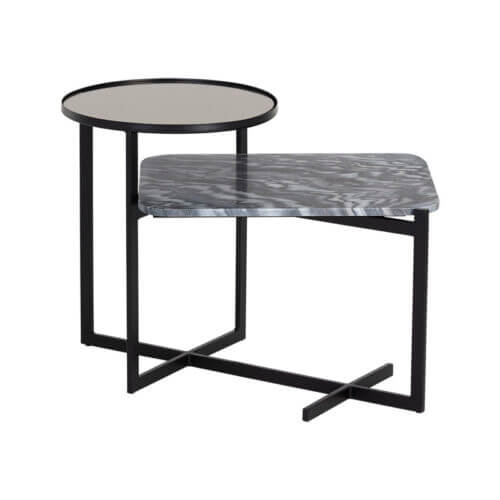 SUNPAN Rivas End Table - Grey Marble 106812 fredericton