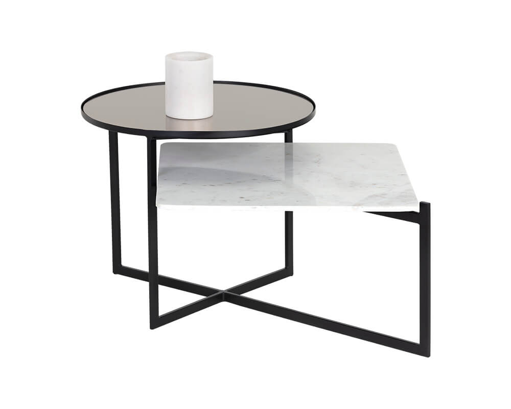 SUNPAN Rivas Coffee Table - White Marble 106814 collingwood
