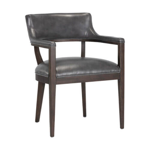 SUNPAN Brylea Dining Armchair - Brown - Brentwood Charcoal Leather 107050 calgary