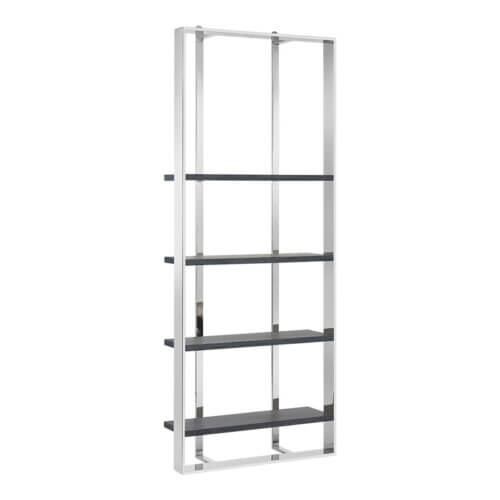 SUNPAN Dalton Bookcase - Stainless Steel - Grey 107052 mississauga