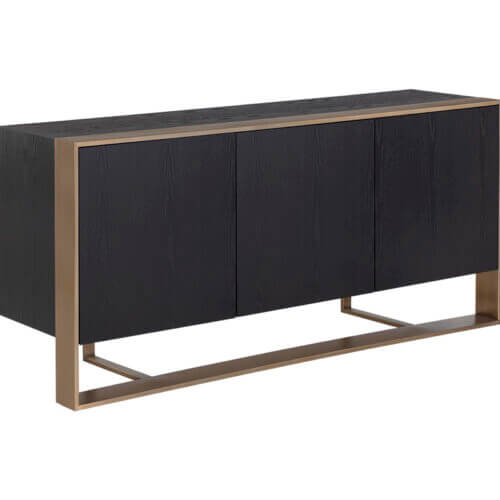SUNPAN Dalton Sideboard - Antique Brass - Black 107056 montreal