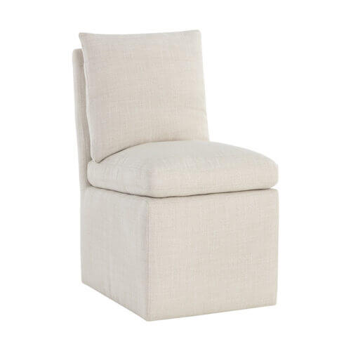 SUNPAN Glenrose Wheeled Dining Chair - Effie Linen 107449 quebec city