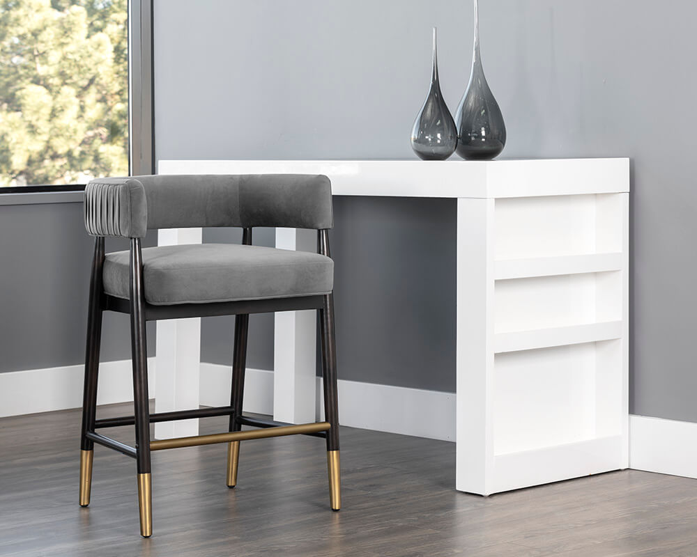SUNPAN Callem Counter Stool - Antonio Charcoal 107537 london