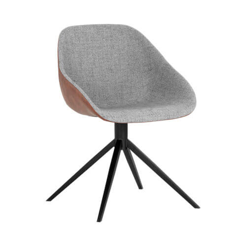 SUNPAN Mccoy Swivel Dining Chair - November Grey / Cinnamon Brown 107564 mississauga
