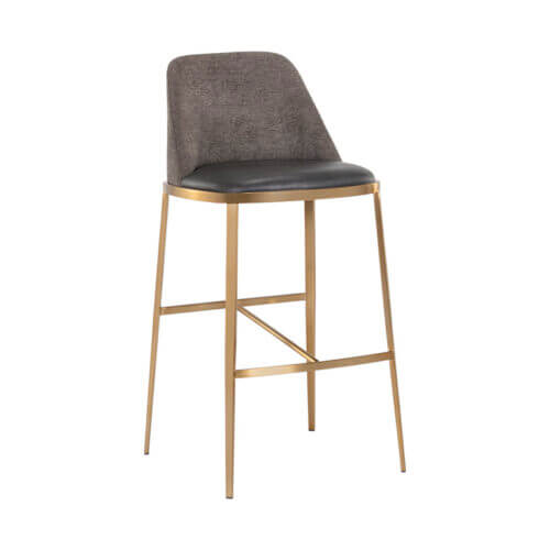 SUNPAN Dover Barstool Bravo Portabella / Sparrow Grey 107574 calgary