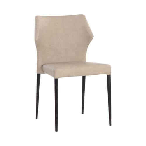 SUNPAN James Stackable Dining Chair - Bounce Stone SET OF TWO 107683 brampton