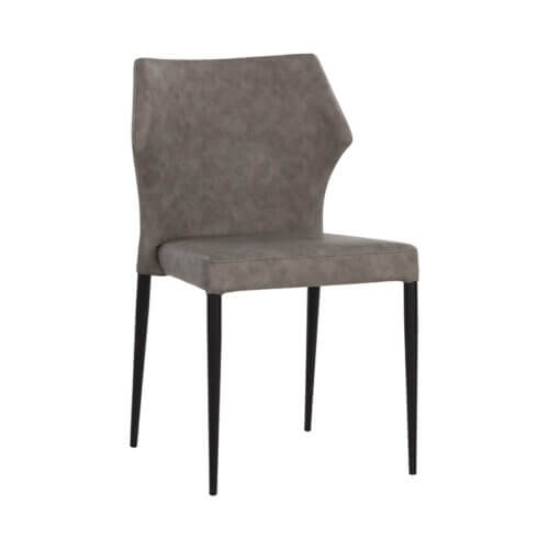 SUNPAN James Stackable Dining Chair - Bounce Smoke SET OF TWO 107684 milton