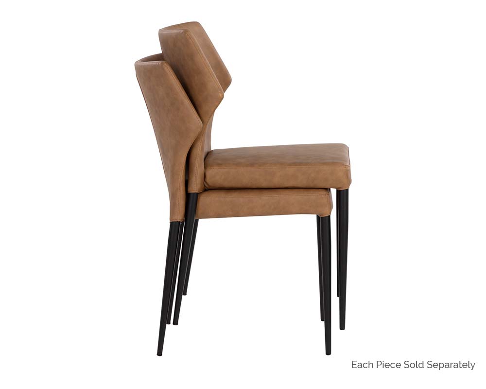 SUNPAN James Stackable Dining Chair - Bounce Nut SET OF TWO 107685 guelph