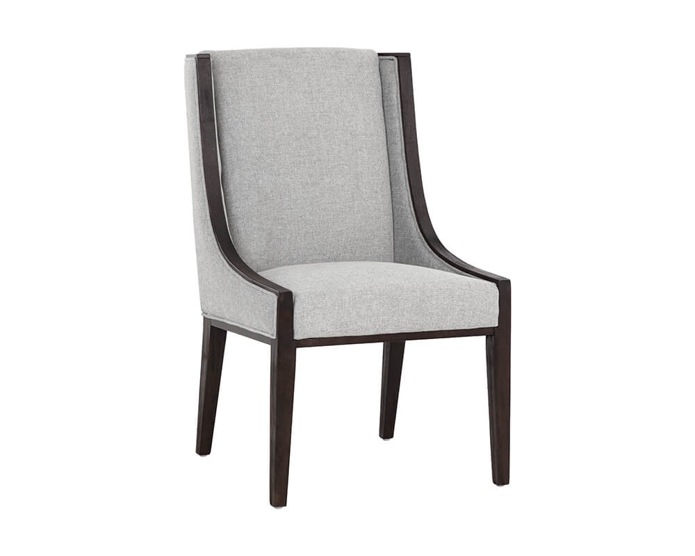 SUNPAN Idalia Dining Chair - Brown - Belfast Heather Grey 107762 fredericton