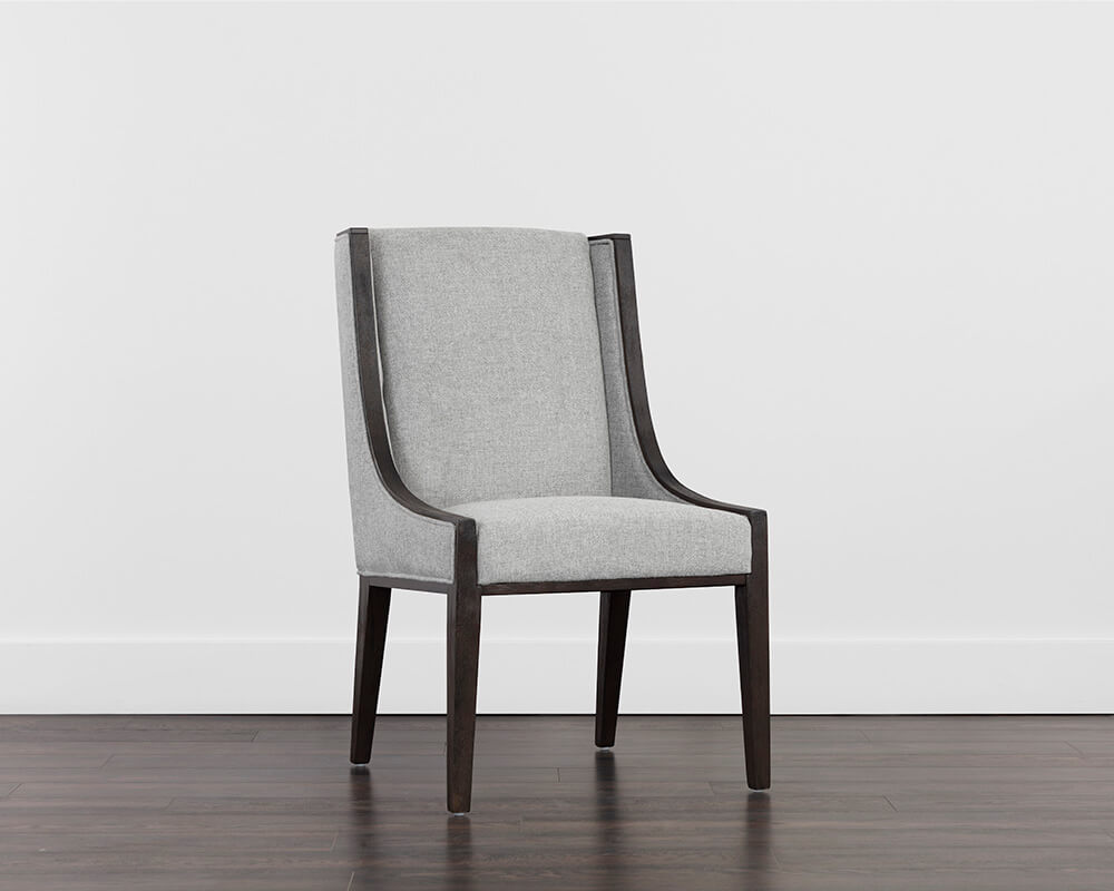 SUNPAN Idalia Dining Chair - Brown - Belfast Heather Grey 107762 fredericton