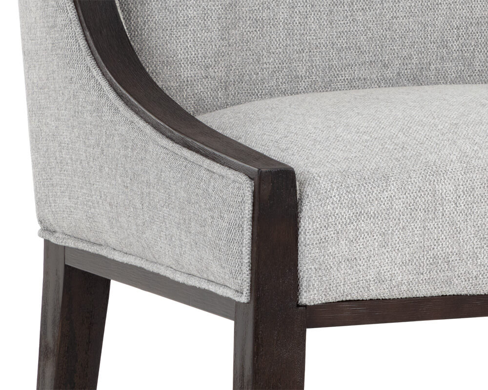 SUNPAN Idalia Dining Chair - Brown - Belfast Heather Grey 107762 fredericton
