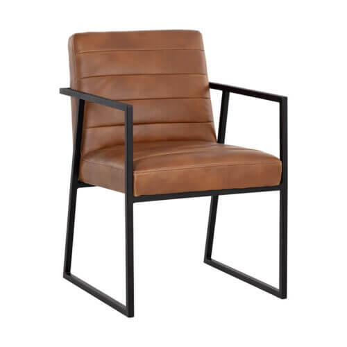 SUNPAN Spyros Dining Armchair - Tobacco Tan 107764 halifax