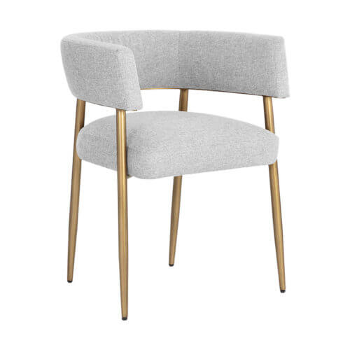 SUNPAN Maestro Dining Armchair - Belfast Heather Grey 107905 barrie