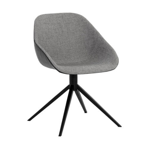 SUNPAN Mccoy Swivel Dining Chair - November Grey / Nightfall Black 108011 montreal