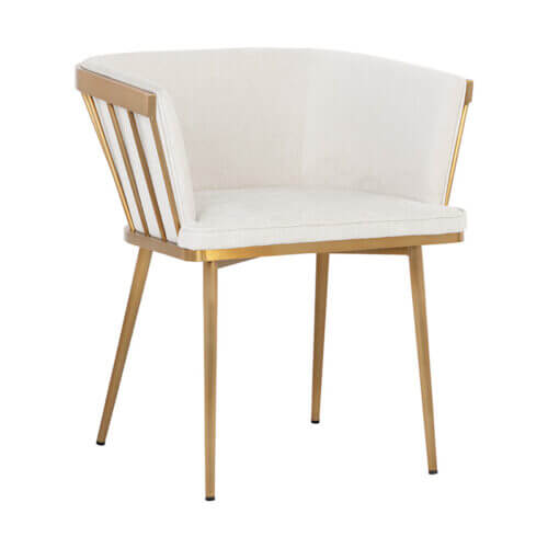 SUNPAN Caily Dining Armchair - Polo Club Muslin 108032 windsor