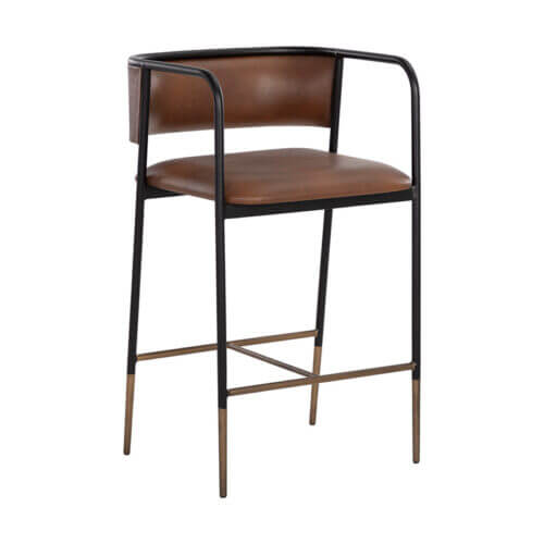 SUNPAN Brenan Counter Stool - Bravo Cognac 108096 halifax