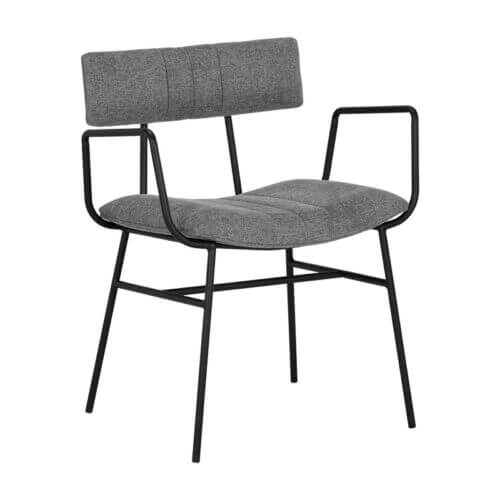 SUNPAN Buca Dining Armchair - Belfast Koala Grey 108217 niagara
