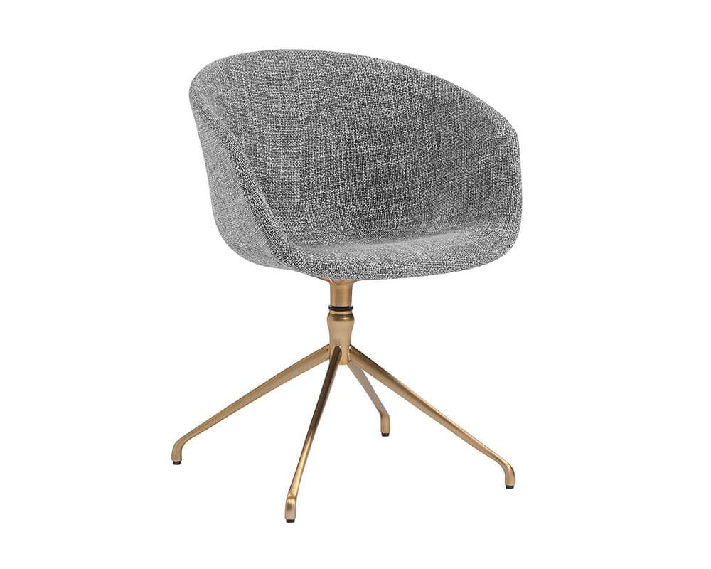 SUNPAN Dina Swivel Dining Armchair - Chacha Grey 108759 london