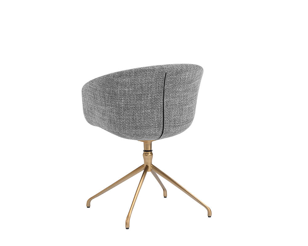 SUNPAN Dina Swivel Dining Armchair - Chacha Grey 108759 london