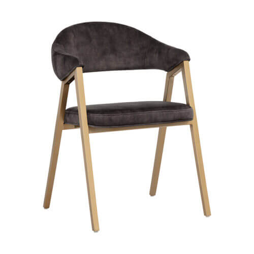 SUNPAN Burgos Dining Armchair - Nono Shitake 108871 fredericton