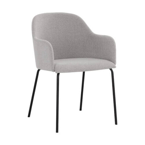 SUNPAN Hensley Dining Armchair - Mina Warm Grey 108914 newmarket